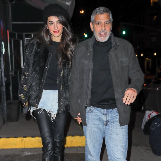 George and Amal Clooney Holding Hands in NYC April 2018