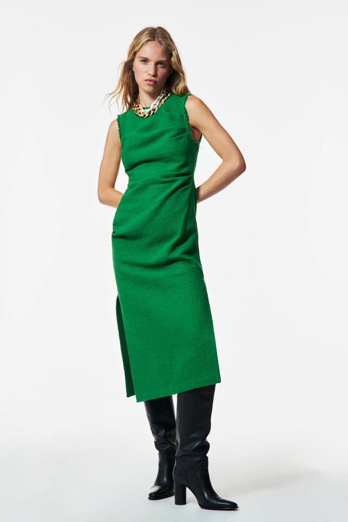 A Rich Hue: Zara Weave Dress