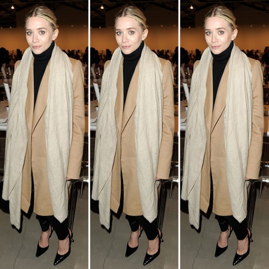 Ashley Olsen Camel Coat | POPSUGAR Fashion