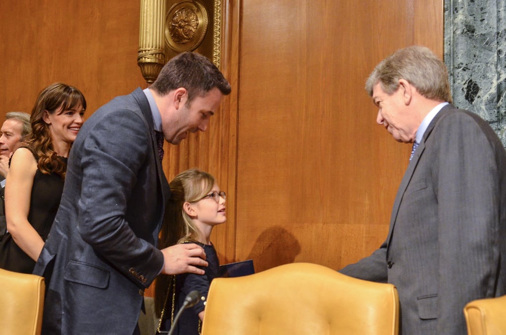 Ben and Violet Affleck in Washington DC March 2015