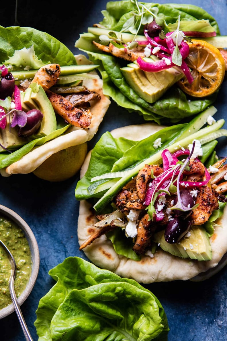 Greek Goddess Chicken Lettuce Wraps