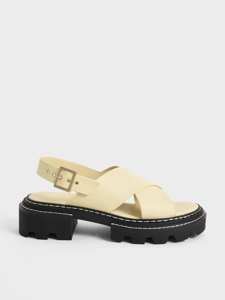 Charles & Keith Crossover Slingback Sandals