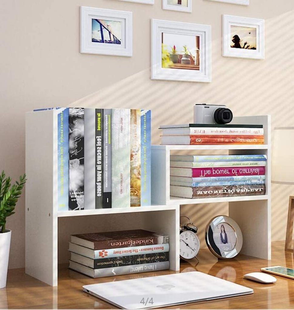 Expandable Wood Desktop Bookshelf