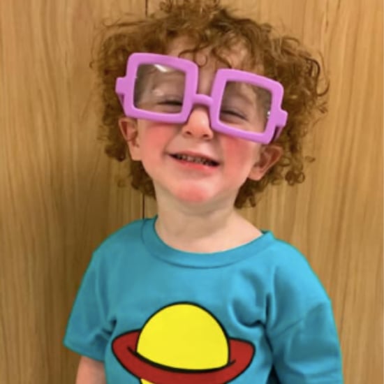 Toddler Dressed as Chuckie Finster From Rugrats