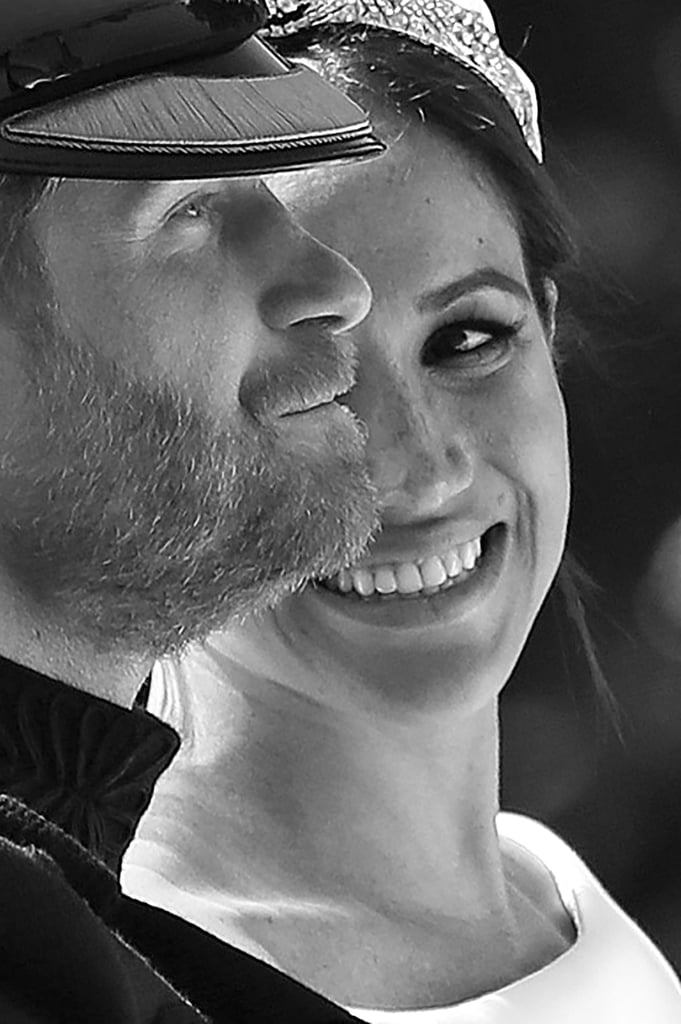 Prince Harry and Meghan Markle Black and White Photos