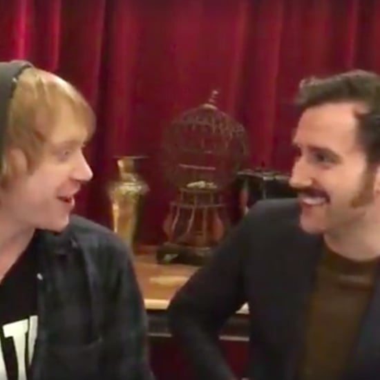 Matthew Lewis and Rupert Grint in Harry Potter Video