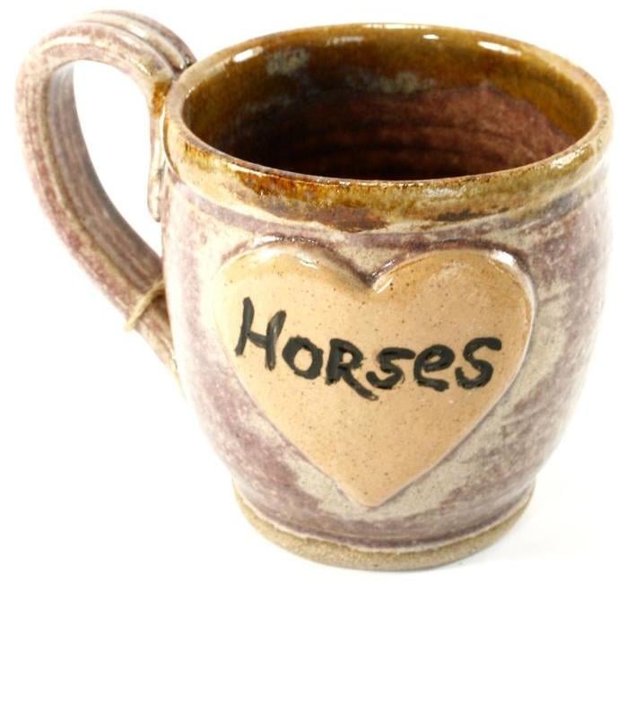 Spirit Dogs Pottery Coffee Mug "Horses" ($22)