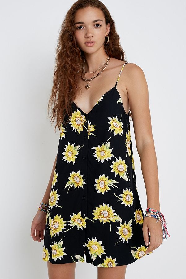 Motel Sanna Button-Through Slip Mini Dress