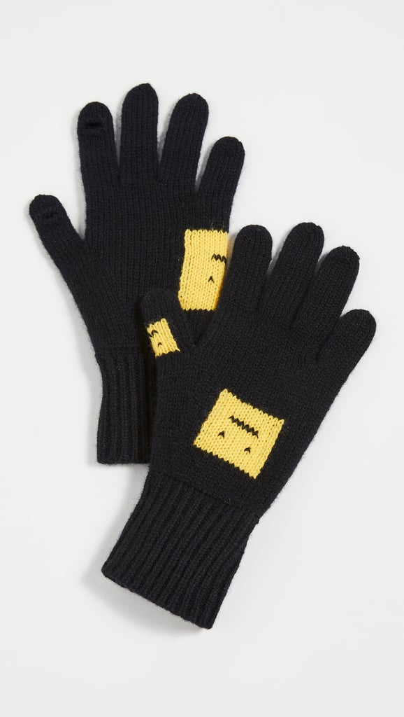 Cute Gloves: Acne Studios Black and Yellow Gloves