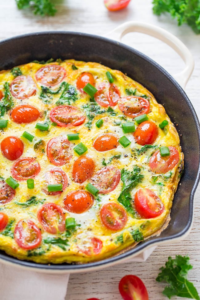 Kale and Tomato Frittata