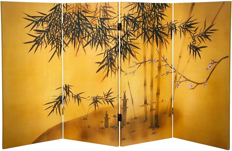 Amazon Room Divider: Oriental Furniture 3 ft. Tall Double Sided Bamboo Tree Canvas Room Divider