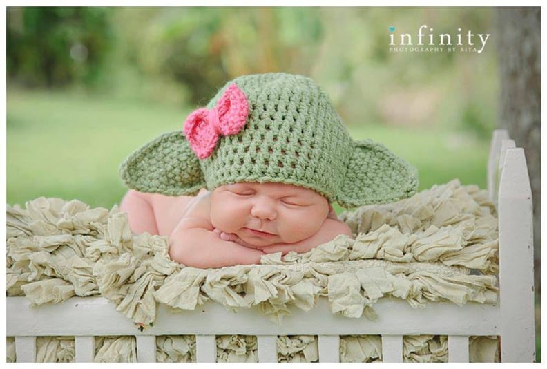 Baby Yoda Crochet Hat Baby Yoda Hat Newborn Hat Newborn Hat 