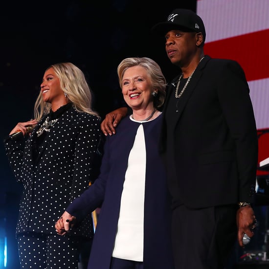 Beyonce Knowles and Jay Z at Hillary Clinton Concert 2016