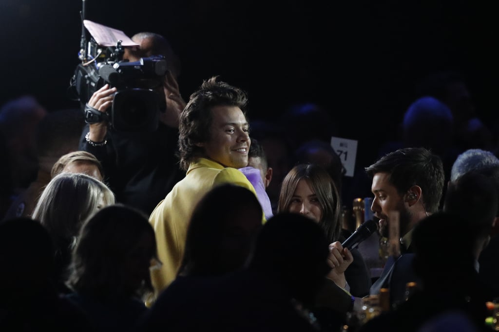 Harry Styles Yellow Marc Jacobs Suit at the Brit Awards 2020