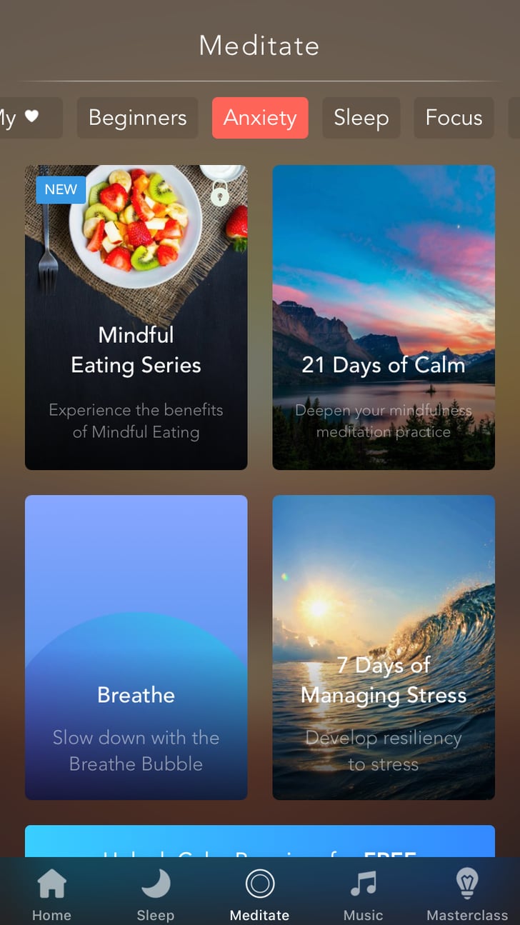 Calm | Best Meditation Apps | POPSUGAR Fitness Photo 2