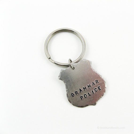 Grammar Police Key Chain