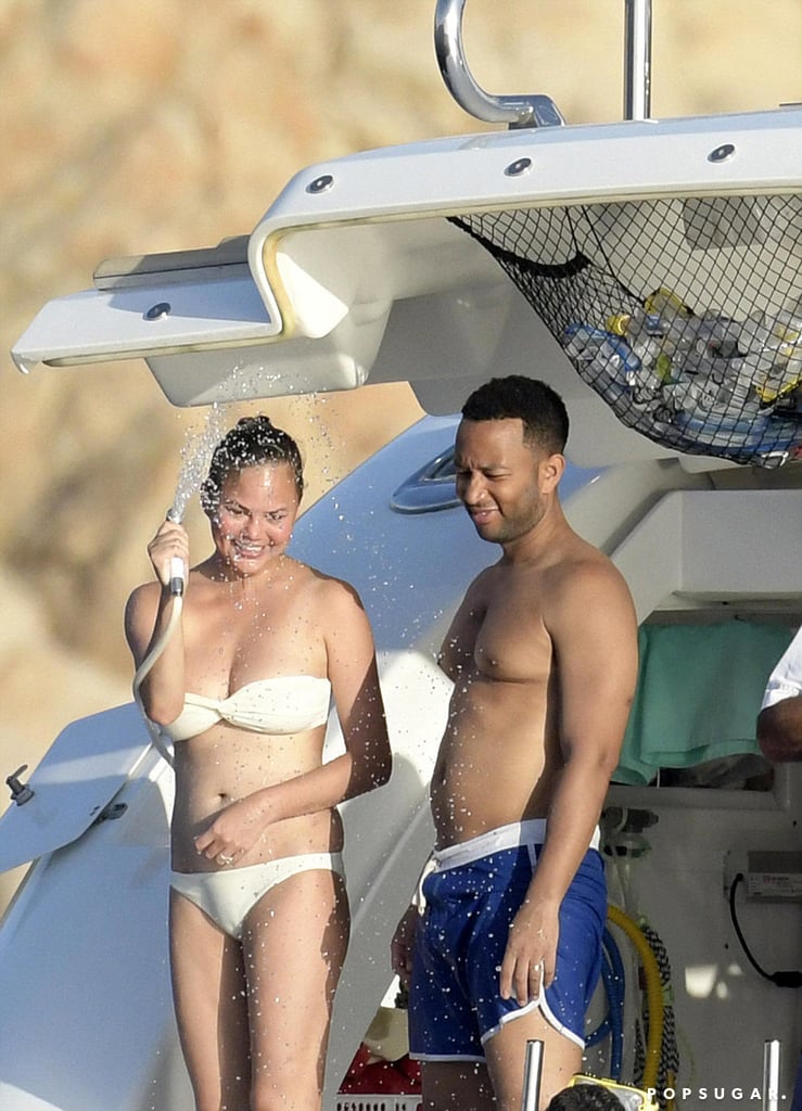 Chrissy Teigen and John Legend in Italy Pictures August 2017