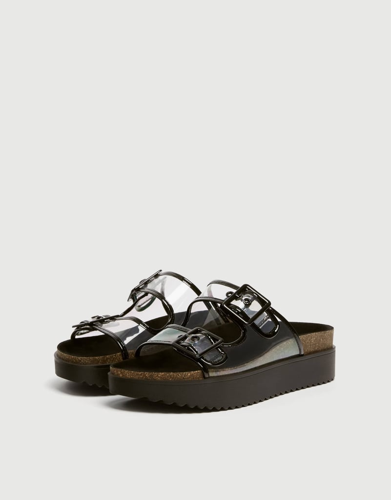 pull&bear Chunky sole vinyl sandals