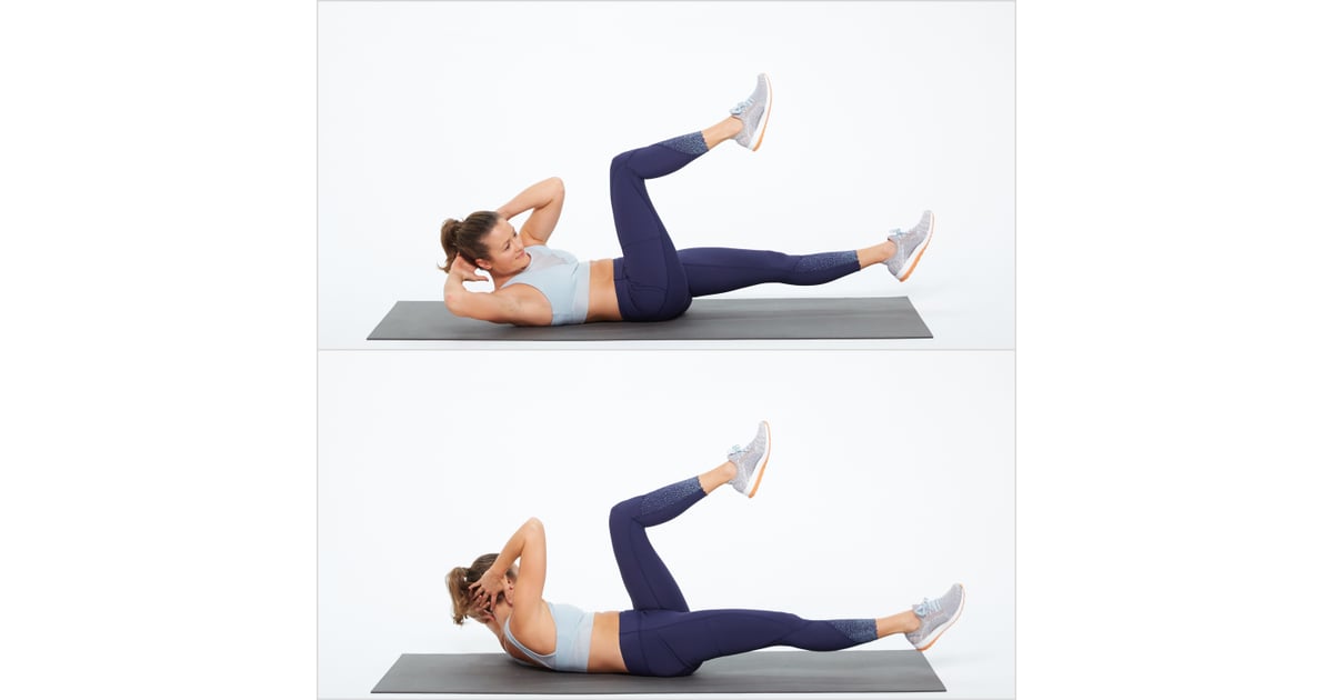 Tabata 5: Bicycle Crunch | Try This 34-Minute Tabata Workout at Home — It's  Printable and Entirely Bodyweight | POPSUGAR Fitness Photo 9