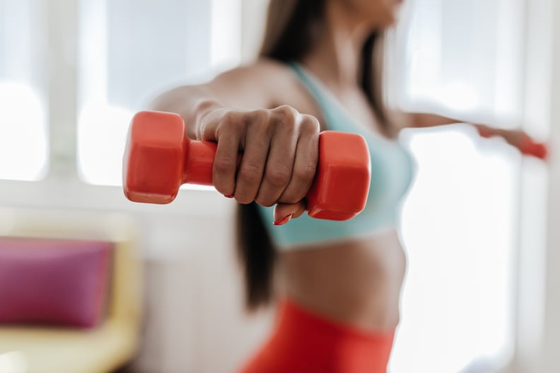 Abs and Arms Dumbbell Workout on the Floor