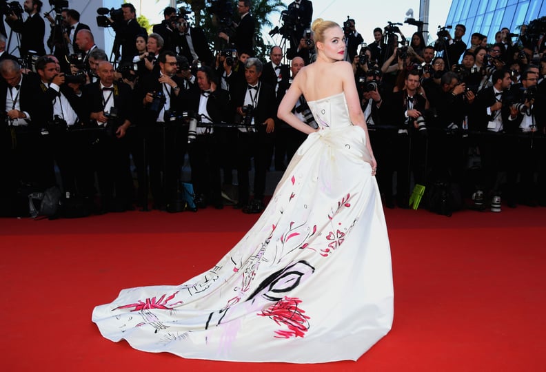 The Back of Elle Fanning's Viviene Westwood Couture Gown Featured a Hand-Painted Design