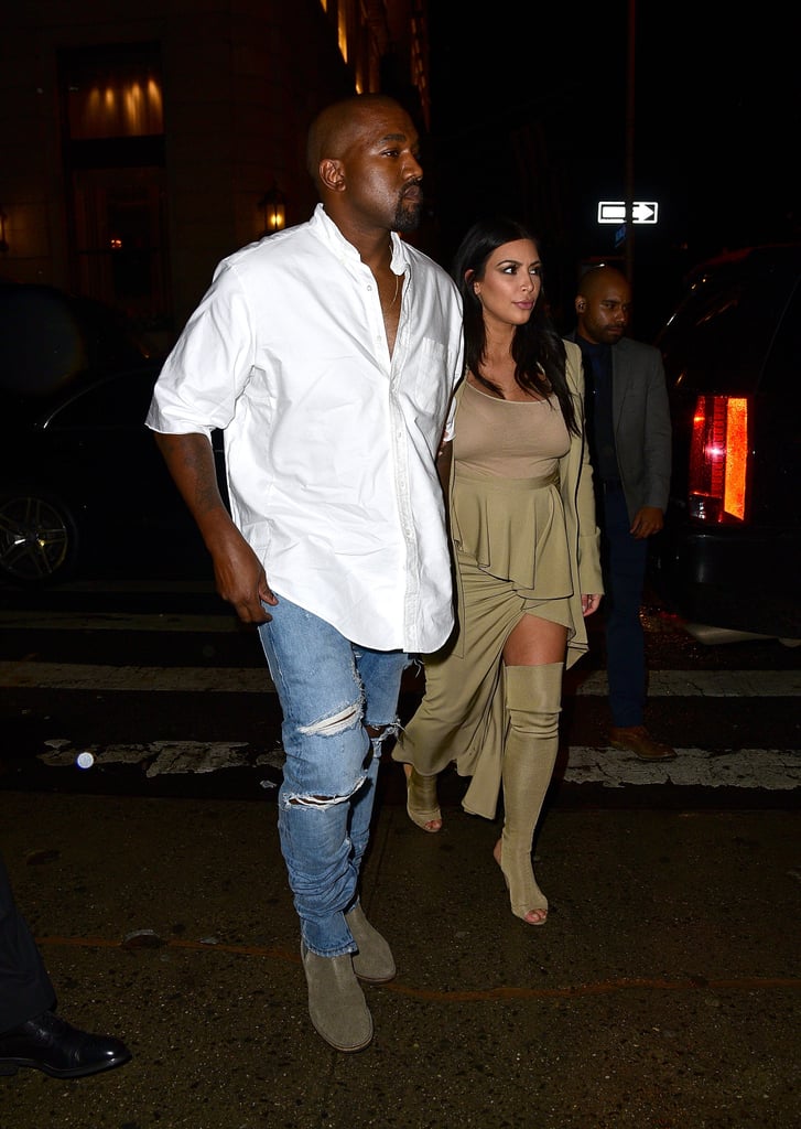 Kim Kardashian and Kanye West in NYC September 2015