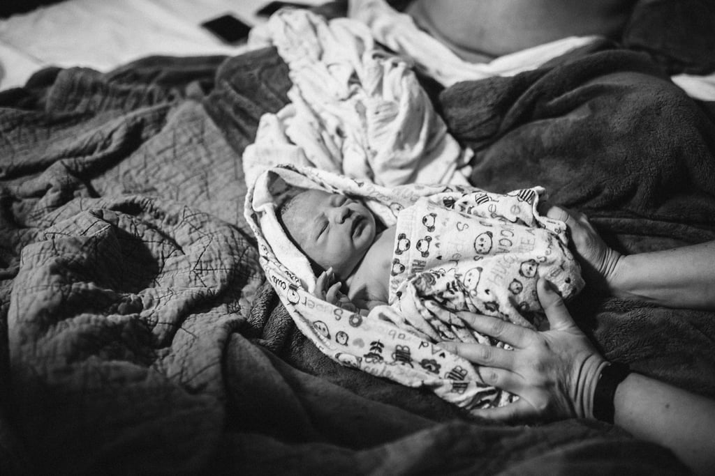 Mom Gives Birth With Daughters Present
