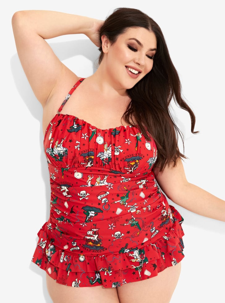 Disney Peter Pan Pirate Tattoo Retro Swimsuit Plus Size Disney