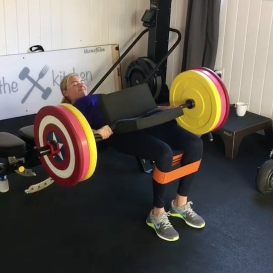 Kate Upton Doing 225-Pound Hip Thrusts
