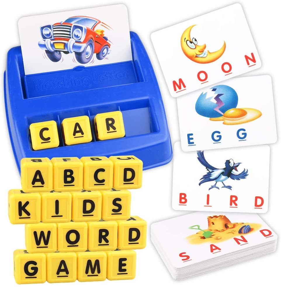 Spelling Words Game Set Alphabet Early Learning Toy for Children Toddlers Kids 
