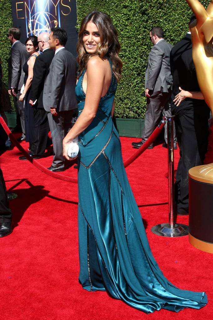 Nikki Reed donned a flowing gown.