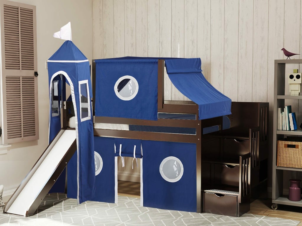 Johannes Castle Twin Low-Loft Bed