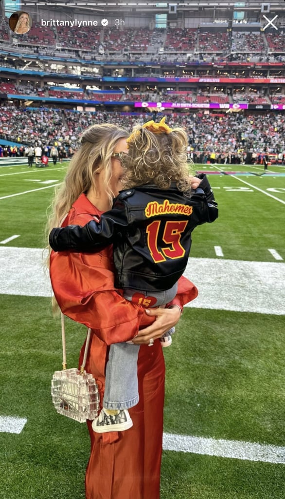 Patrick Mahomes's Wife Brittany and Daughter at Super Bowl