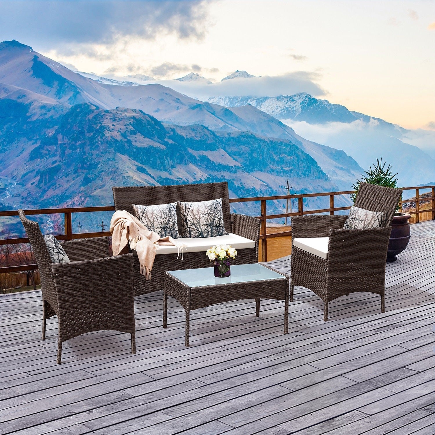 Costway rattan shop furniture