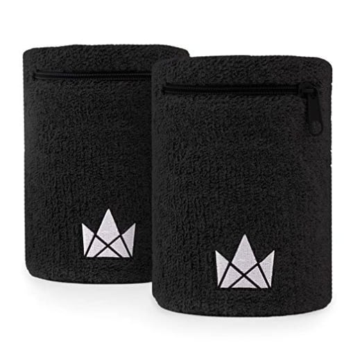 The Friendly Swede Zipper Sweatband Wristband Pocket