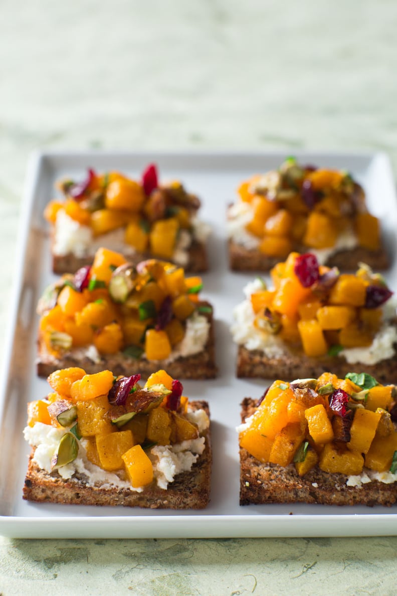 Italian Appetizer Recipe: Butternut Squash and Goat Cheese Tartines