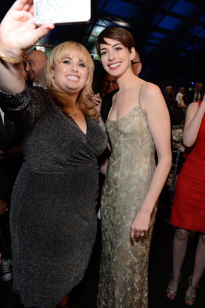 Rebel Wilson and Anne Hathaway teamed up for a picture in January 2013 during the Critics' Choice Awards.