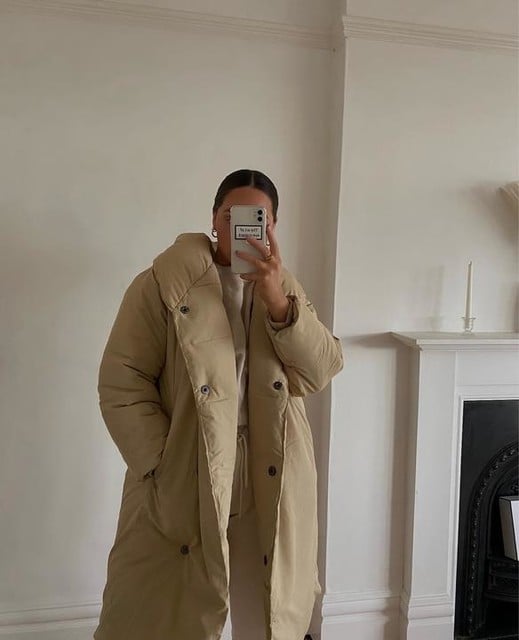 Monki Long Puffer Coat