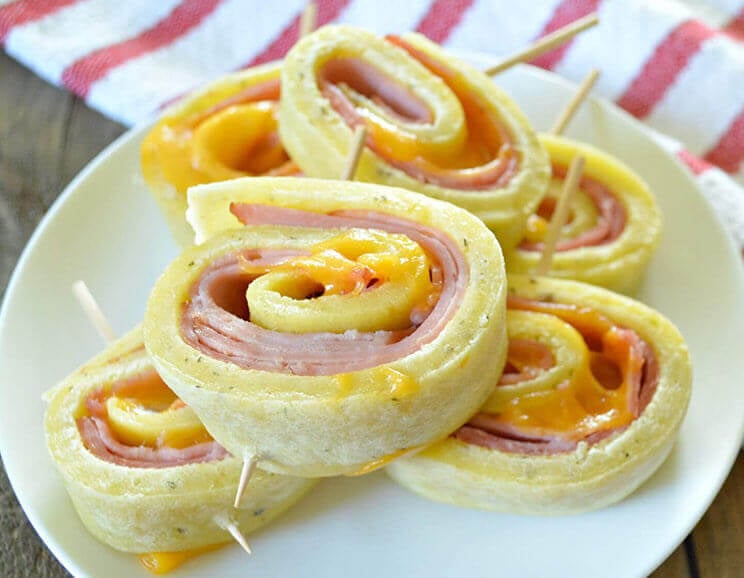 Ham + Cheese Pinwheels