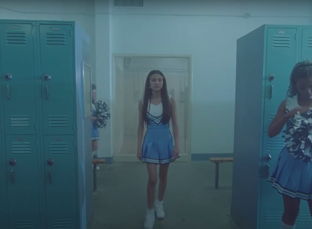 Olivia Rodrigo Walking Down a Hallway in "Good 4 U" Video