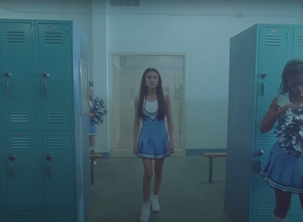 Olivia Rodrigo Walking Down a Hallway in Her "Good 4 U" Video