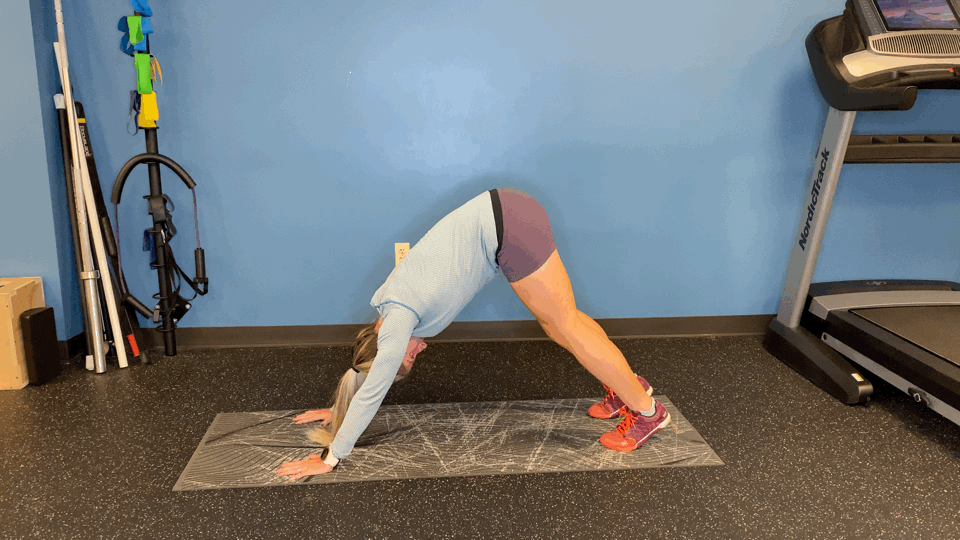 Lizard Pose to Half Split
