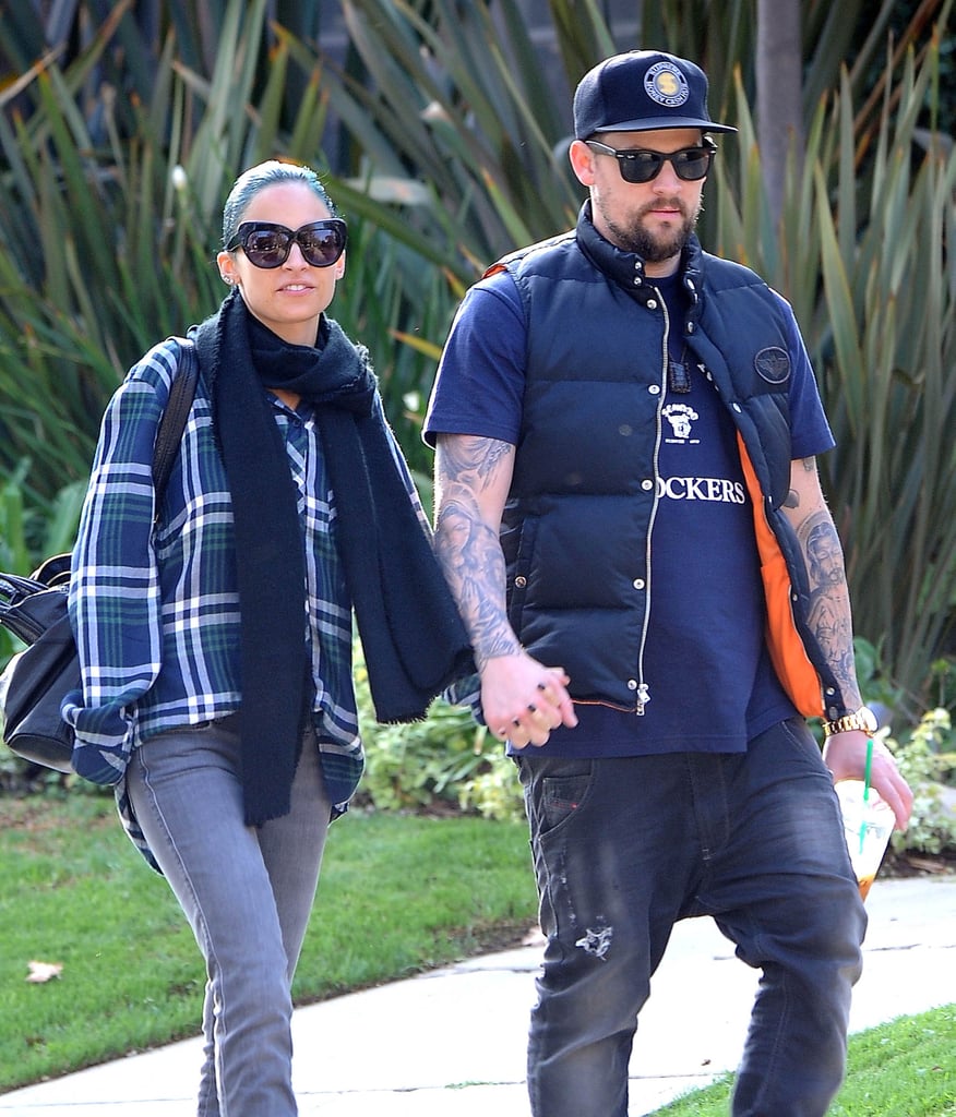 Nicole Richie and Joel Madden looked adorable while holding hands in LA on Friday.