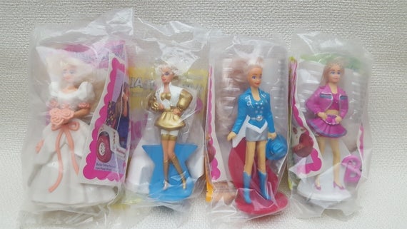 mcdonalds barbie happy meal toys 1992