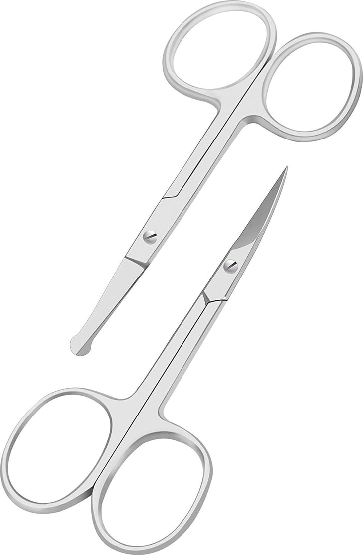Curved and Rounded Facial Hair Scissors Best Travel Beauty Tools