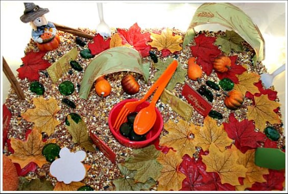 Fall Sensory Bin