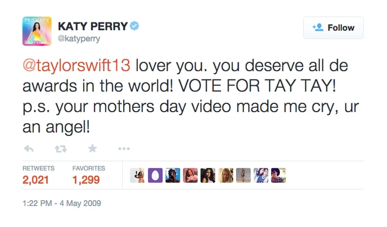May 4, 2009: Katy Tweets at Taylor