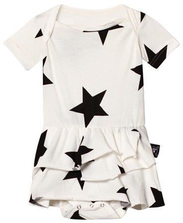 Nununu White Star Onesie Skirt ($57)