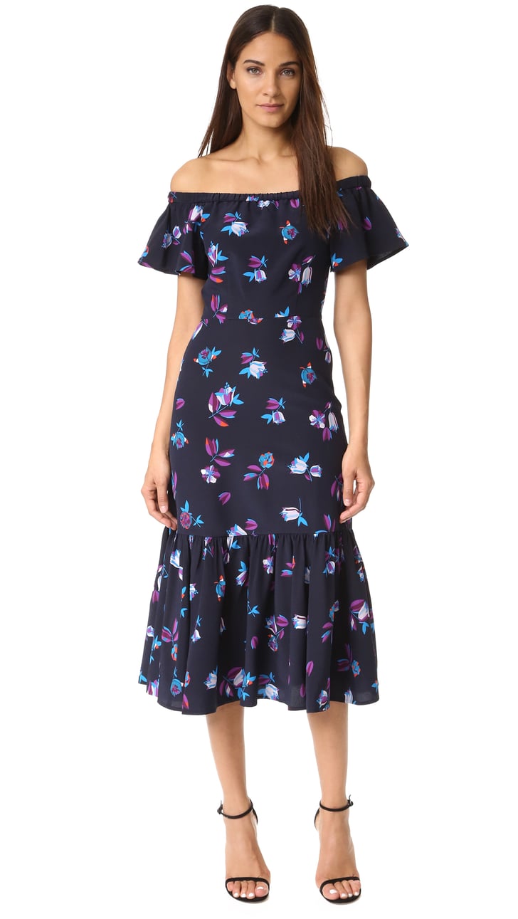 Rebecca Taylor Off Shoulder Bell Flower Dress ($495 ...