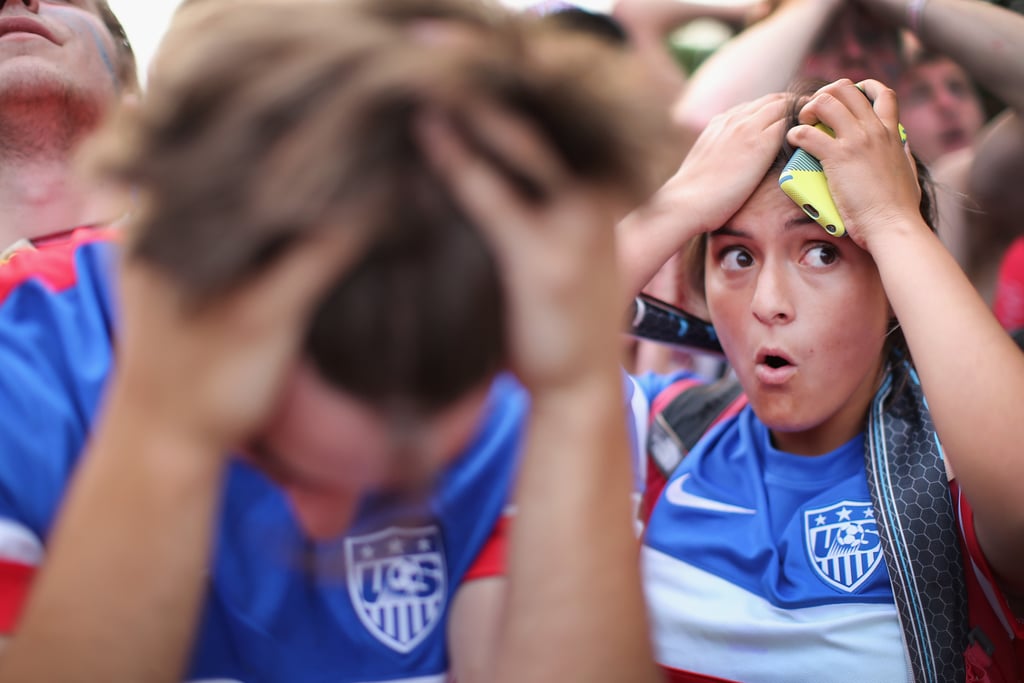 Fans in Chicago's Grant Park reacted to the US game against Portugal.